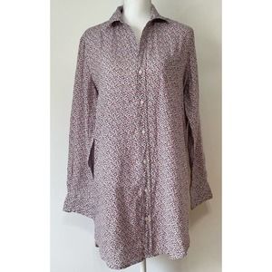 Frank & Eileen Mary Linen Shirt Dress Shirtdress Long Sleeve Midi Med White S